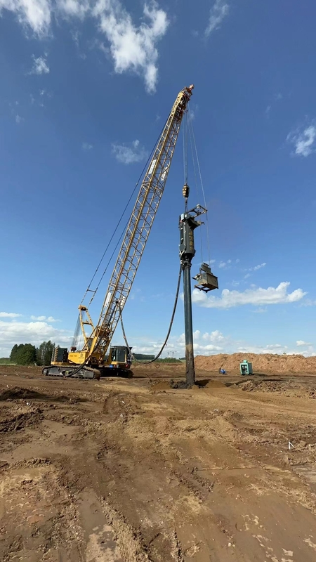 Substituição de coluna de pedra Vibro pilha de compactação de areia fundo de alimentação Vibroflot condução para melhoria do solo
