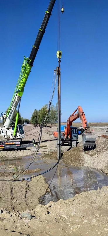 Acessórios Vibroflot de aço de comprimento de 3000 mm certificados ISO 9001 personalizáveis para melhoria do solo