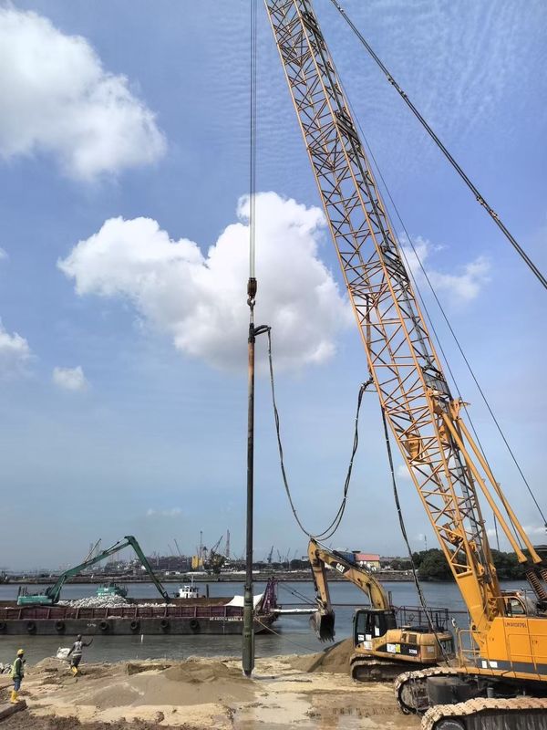 Dispositivo de vibroflotação BVEM com alta capacidade de penetração para reforçar a fundação da capacidade de cisalhamento