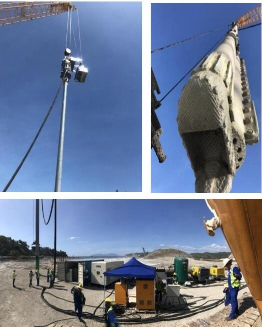 Equipamento Vibroflot Elétrico para Amplitude de Vibração 0,5-2,5 mm em Ambientes de 0-50°C
