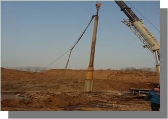 Equipamento Vibroflot 105kW Potência do vibrador e comprimento de 3445 mm para desempenho