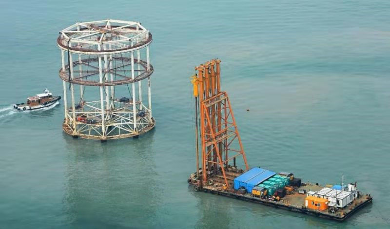 Coluna de pedra a pouca distância do mar de 1800 RPM Bvem Vibroflotation para tratar a camada macia do solo