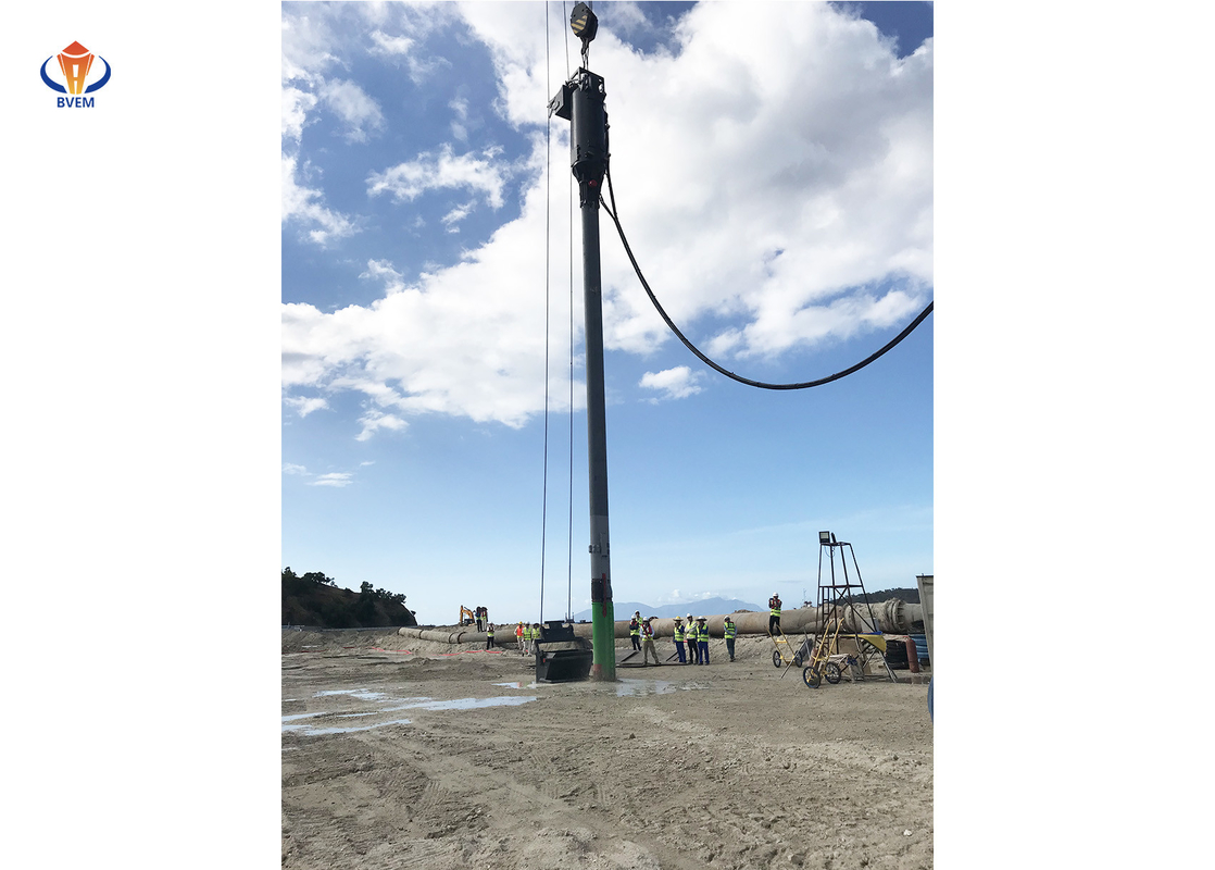 acessórios da construção do Flot do Vibro da alimentação da parte inferior 180kw para o estojo compacto Vibroflotation da pilha do cascalho